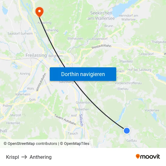 Krispl to Anthering map