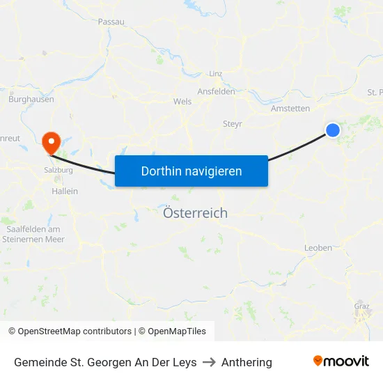 Gemeinde St. Georgen An Der Leys to Anthering map