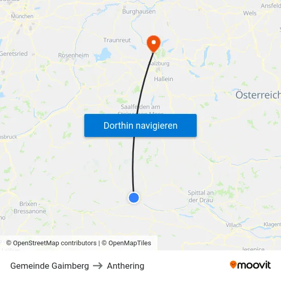 Gemeinde Gaimberg to Anthering map