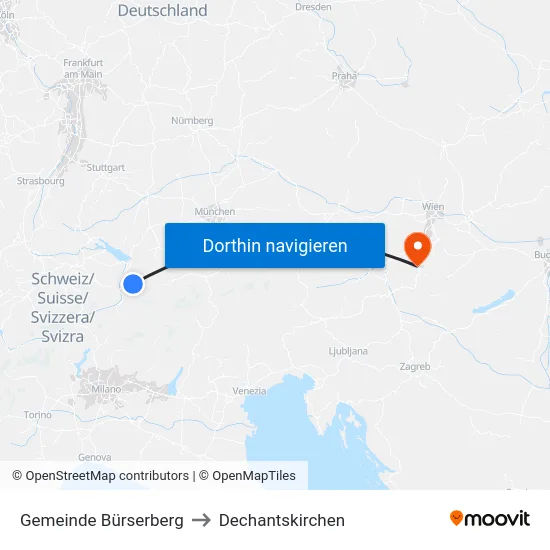 Gemeinde Bürserberg to Dechantskirchen map
