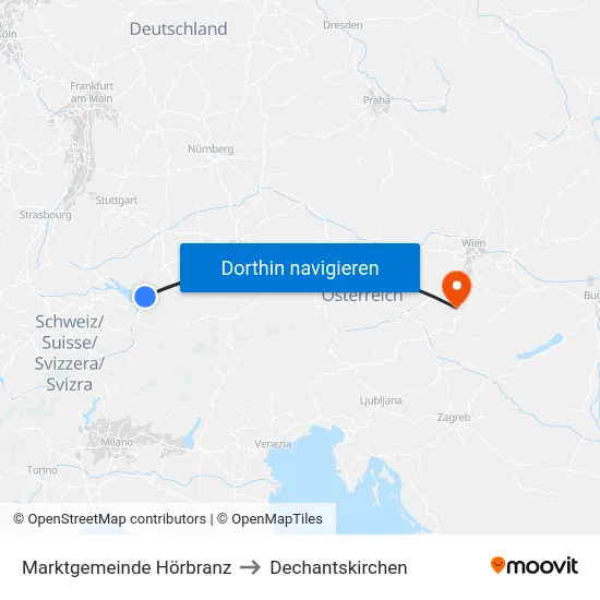 Marktgemeinde Hörbranz to Dechantskirchen map