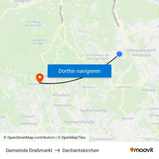 Gemeinde Draßmarkt to Dechantskirchen map