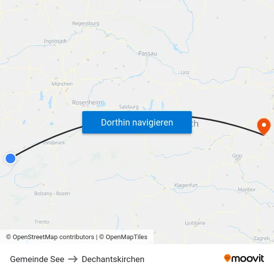 Gemeinde See to Dechantskirchen map
