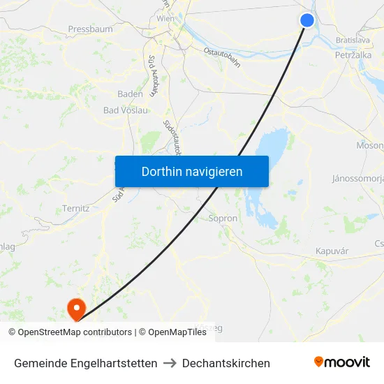 Gemeinde Engelhartstetten to Dechantskirchen map