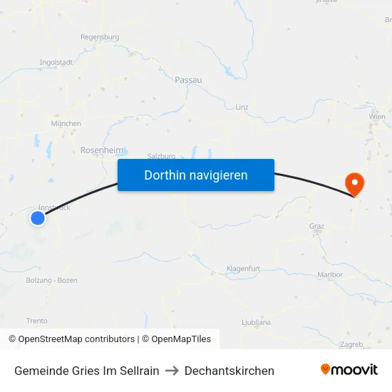Gemeinde Gries Im Sellrain to Dechantskirchen map