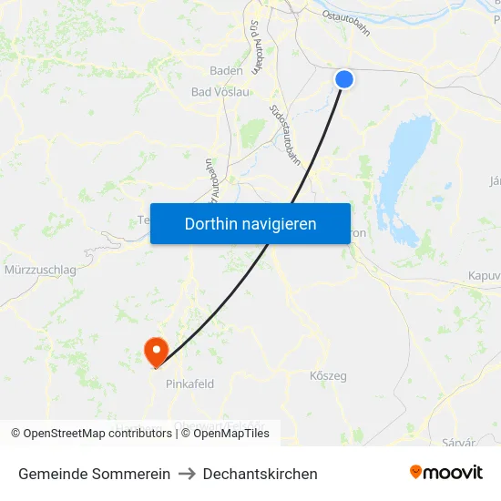 Gemeinde Sommerein to Dechantskirchen map