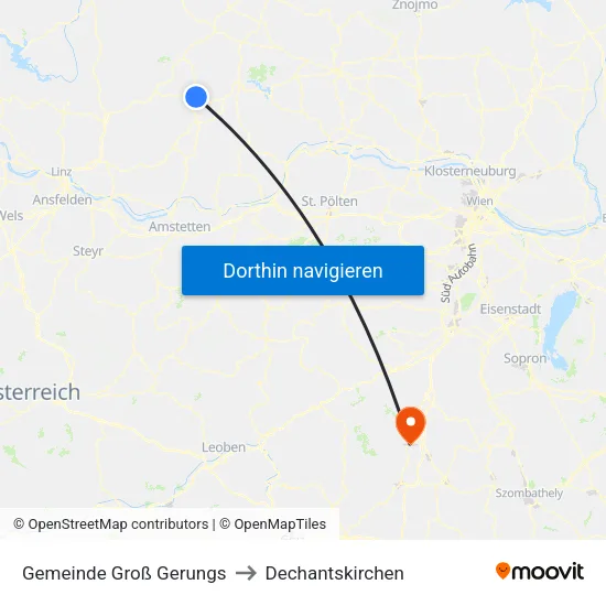 Gemeinde Groß Gerungs to Dechantskirchen map