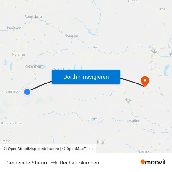 Gemeinde Stumm to Dechantskirchen map