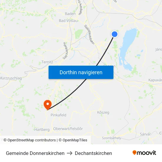 Gemeinde Donnerskirchen to Dechantskirchen map