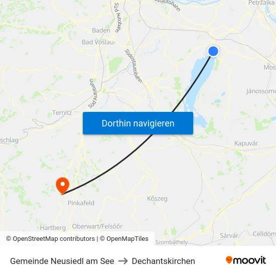 Gemeinde Neusiedl am See to Dechantskirchen map