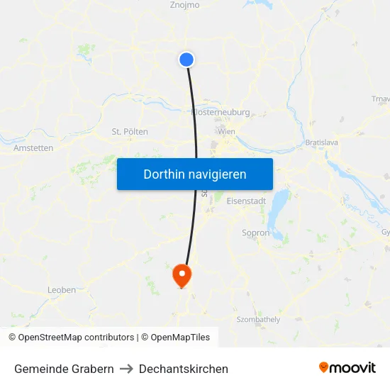 Gemeinde Grabern to Dechantskirchen map