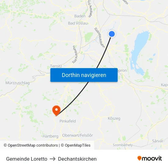 Gemeinde Loretto to Dechantskirchen map