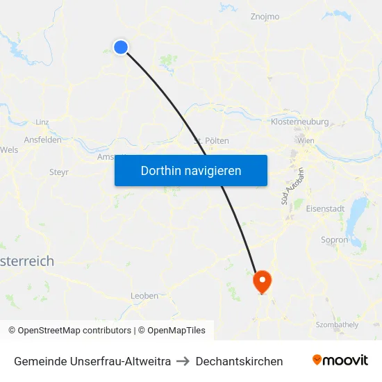 Gemeinde Unserfrau-Altweitra to Dechantskirchen map