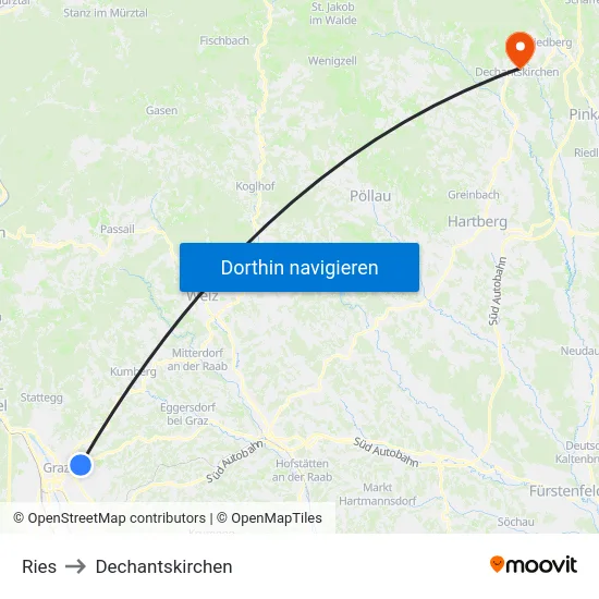Ries to Dechantskirchen map