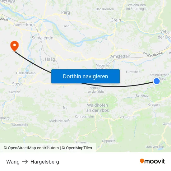 Wang to Hargelsberg map