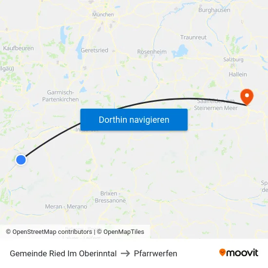 Gemeinde Ried Im Oberinntal to Pfarrwerfen map