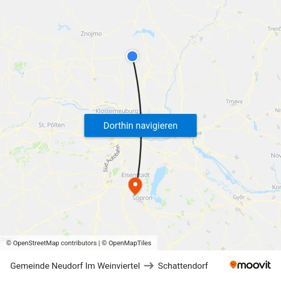 Gemeinde Neudorf Im Weinviertel to Schattendorf map