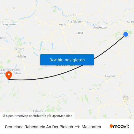 Gemeinde Rabenstein An Der Pielach to Maishofen map