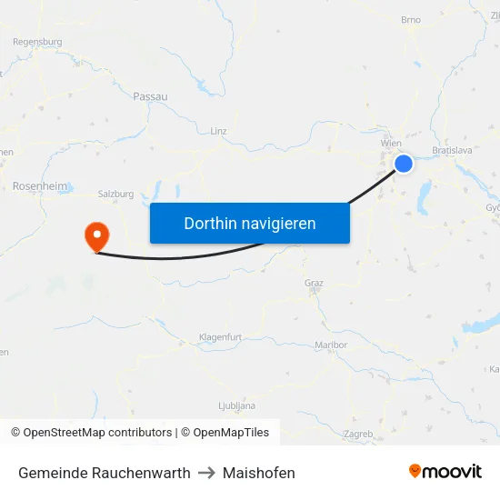 Gemeinde Rauchenwarth to Maishofen map