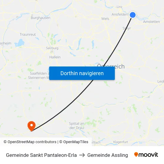 Gemeinde Sankt Pantaleon-Erla to Gemeinde Assling map