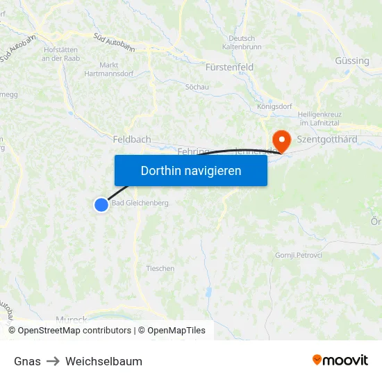 Gnas to Weichselbaum map