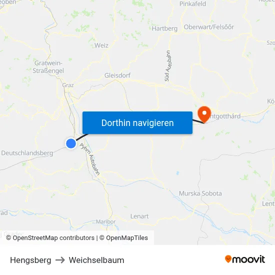 Hengsberg to Weichselbaum map