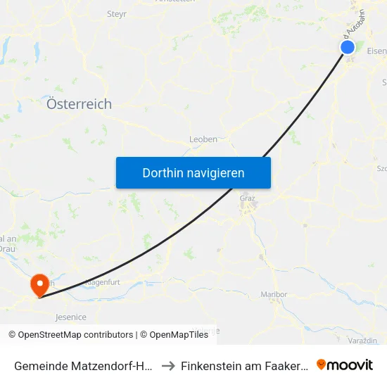 Gemeinde Matzendorf-Hölles to Finkenstein am Faaker See map