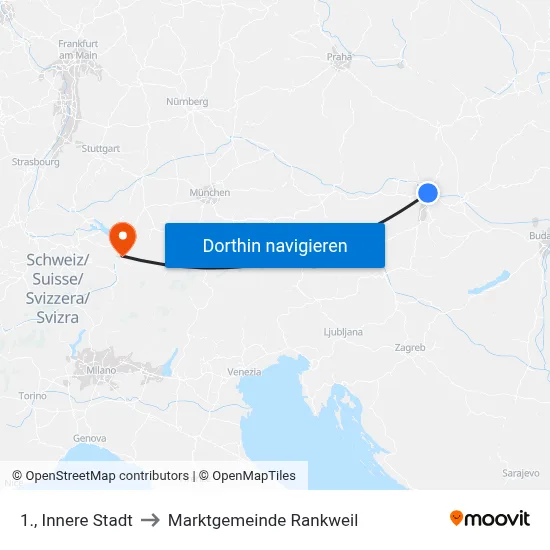 1., Innere Stadt to Marktgemeinde Rankweil map
