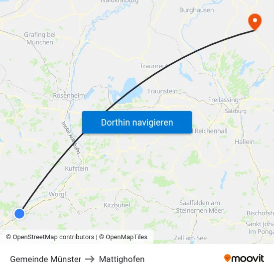 Gemeinde Münster to Mattighofen map