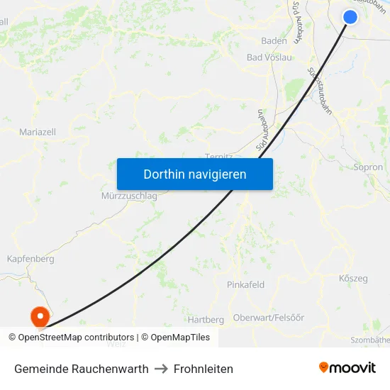 Gemeinde Rauchenwarth to Frohnleiten map