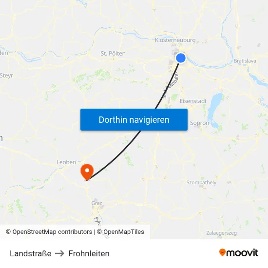 Landstraße to Frohnleiten map