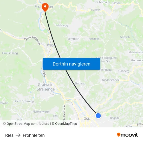 Ries to Frohnleiten map