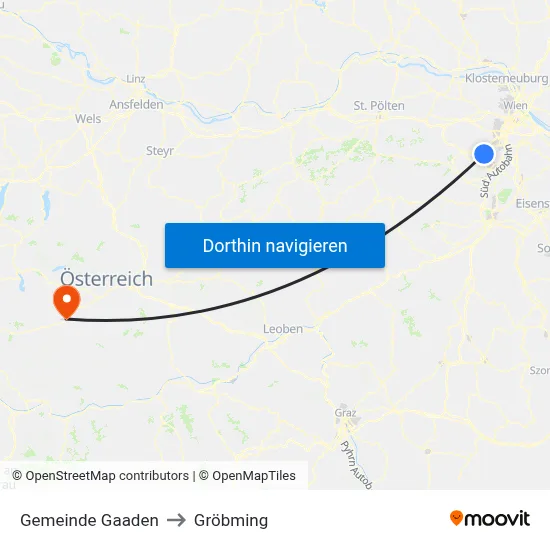 Gemeinde Gaaden to Gröbming map