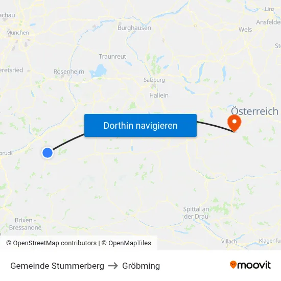 Gemeinde Stummerberg to Gröbming map