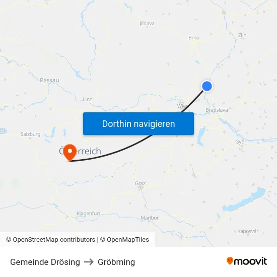 Gemeinde Drösing to Gröbming map