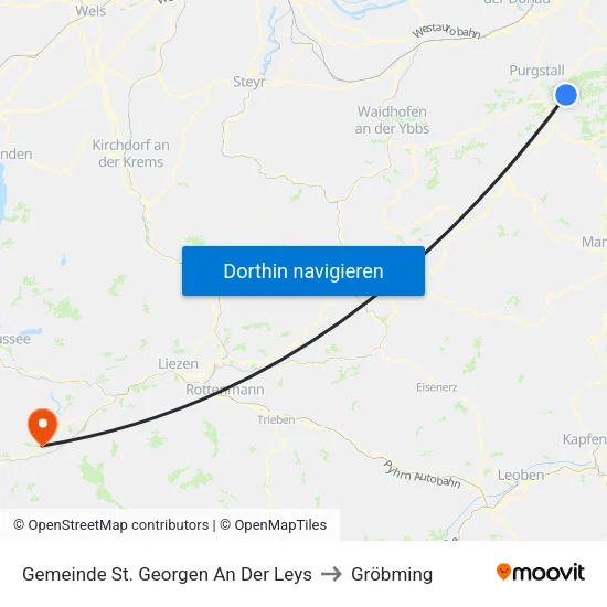 Gemeinde St. Georgen An Der Leys to Gröbming map
