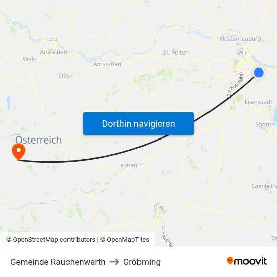Gemeinde Rauchenwarth to Gröbming map