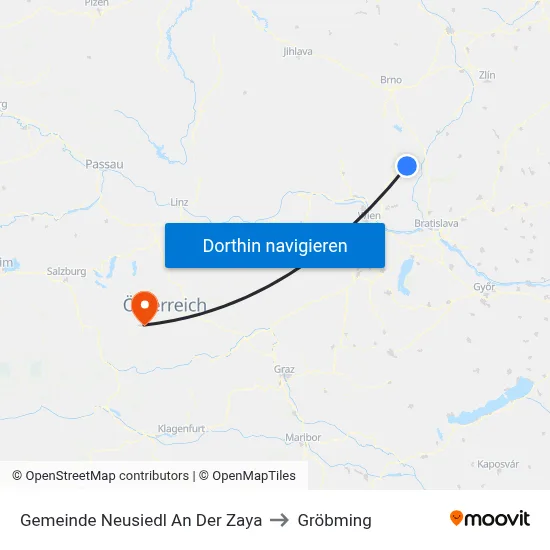 Gemeinde Neusiedl An Der Zaya to Gröbming map