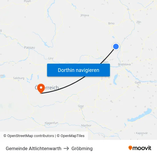 Gemeinde Altlichtenwarth to Gröbming map