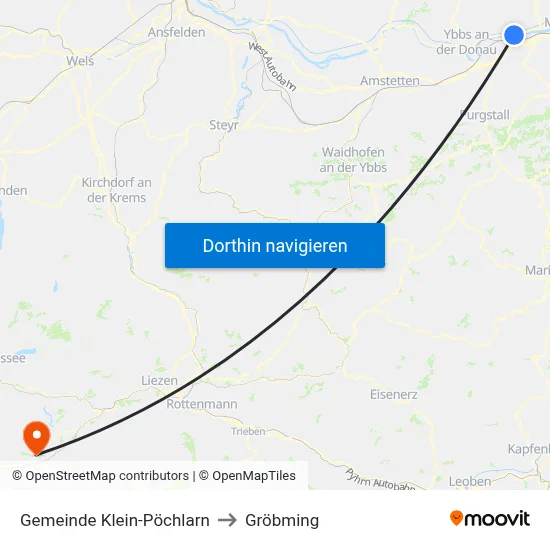 Gemeinde Klein-Pöchlarn to Gröbming map