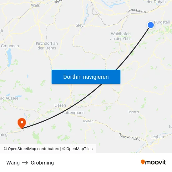 Wang to Gröbming map