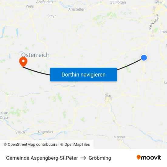 Gemeinde Aspangberg-St.Peter to Gröbming map