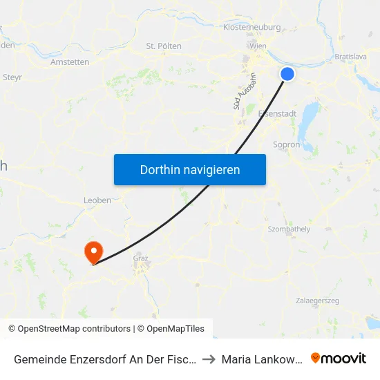 Gemeinde Enzersdorf An Der Fischa to Maria Lankowitz map