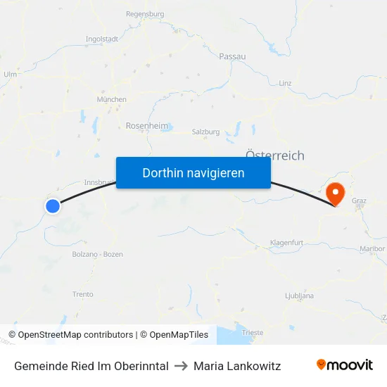 Gemeinde Ried Im Oberinntal to Maria Lankowitz map