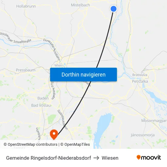 Gemeinde Ringelsdorf-Niederabsdorf to Wiesen map