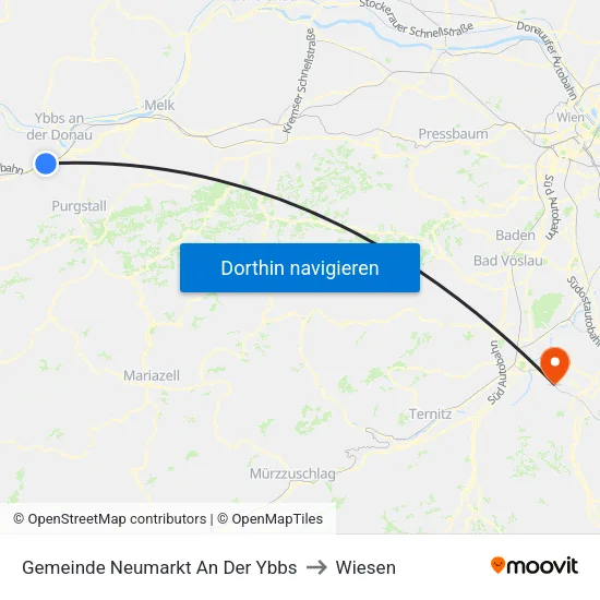 Gemeinde Neumarkt An Der Ybbs to Wiesen map