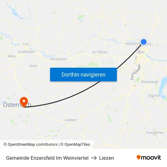 Gemeinde Enzersfeld Im Weinviertel to Liezen map