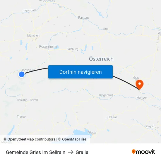 Gemeinde Gries Im Sellrain to Gralla map