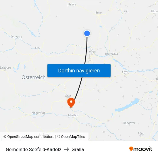 Gemeinde Seefeld-Kadolz to Gralla map