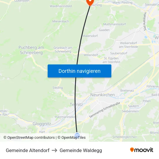 Gemeinde Altendorf to Gemeinde Waldegg map